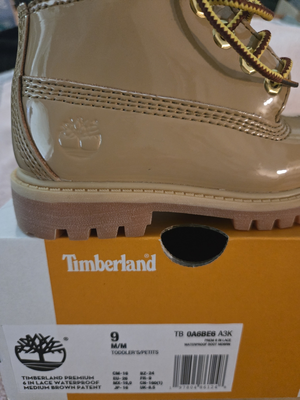 Timberland Premium 6" Waterproof Patent Leather Boots - Picture 2 of 4